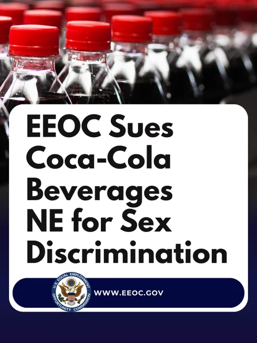 EEOC Sues Coca-Cola Beverages NE for Sex Discrimination
