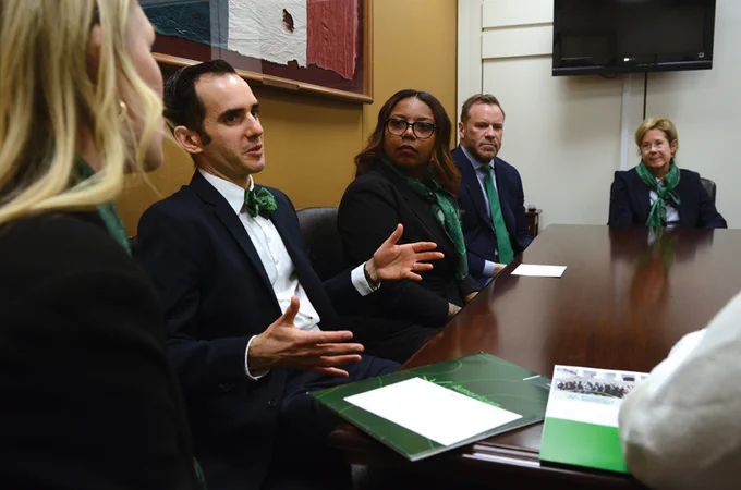 Neurologists hold a meeting.
