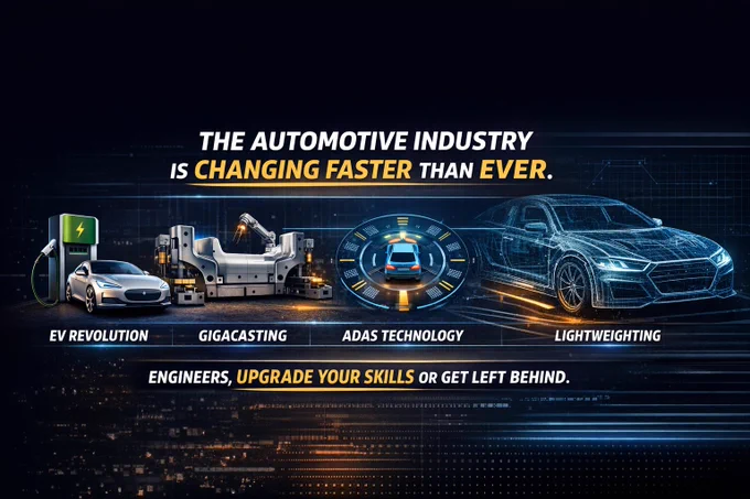 I’m breaking down the technologies reshaping the automotive world —

#EVs
#Gigacasting
#ADAS
#Lightweighting