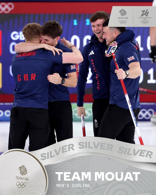 Silver medal for Team Mouat in the men's curling final