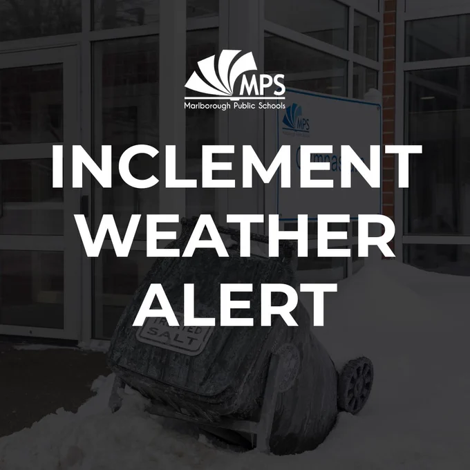 Inclement weather alert graphic.