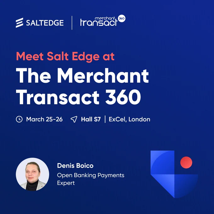 Meet Salt Edge at The Merchant Transact 360