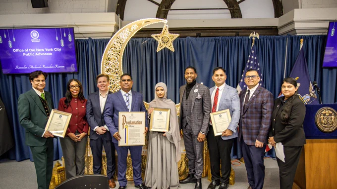 The Public Advocate and team pose with honorees