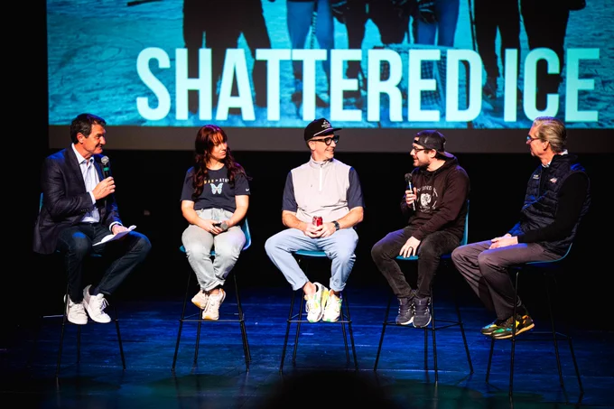 Alan May hosts a panel discussion with special guests from Morgan's Message, Shoulder Check, MedStar Health and the Capitals following the screening of "Shattered Ice."