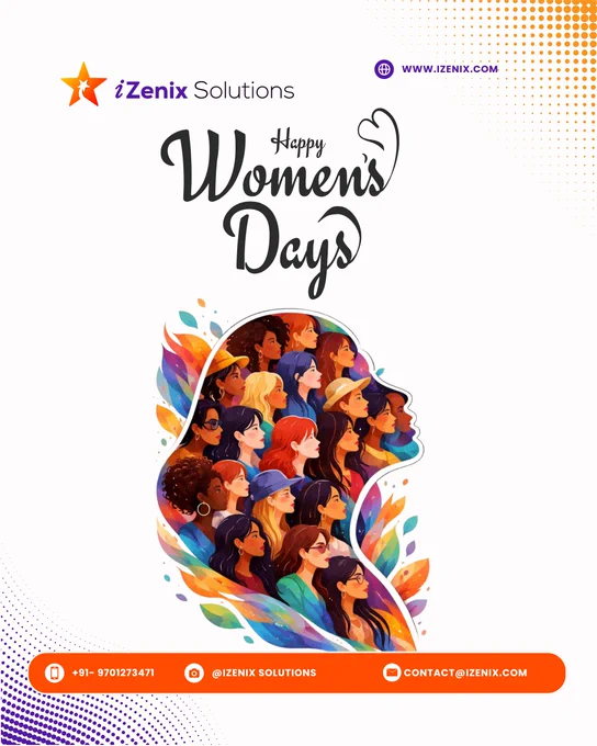 Today we celebrate the strength, resilience, creativity, and achievements of women everywhere. 💜
At iZenix Solutions, we honor the women who inspire innovation, lead with courage, and shape a better future every day.

Here’s to empowering voices, breaking barriers, and building a world full of equal opportunities. Happy Women’s Day! 🌷

#WomensDay #InternationalWomensDay #WomenEmpowerment #WomenInTech #CelebrateWomen #WomenInBusiness #EqualityForAll #iZenixSolutions 💜✨