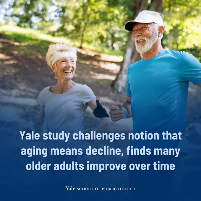 Yale study challenges notion that aging means decline, finds many older adults improve over time
