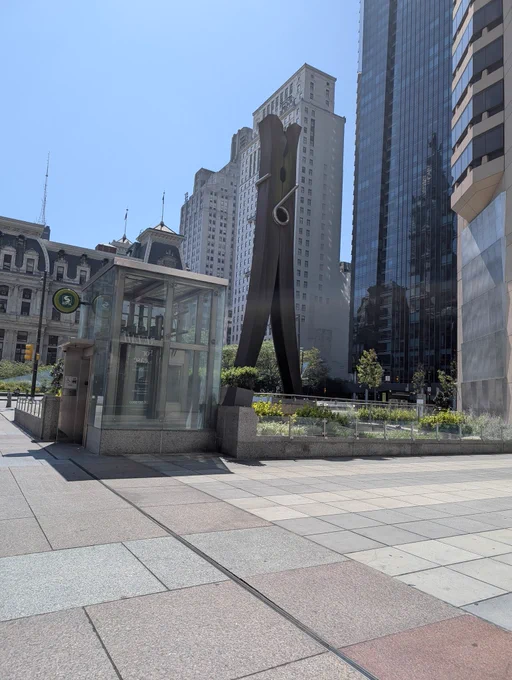 A giant paperclip 