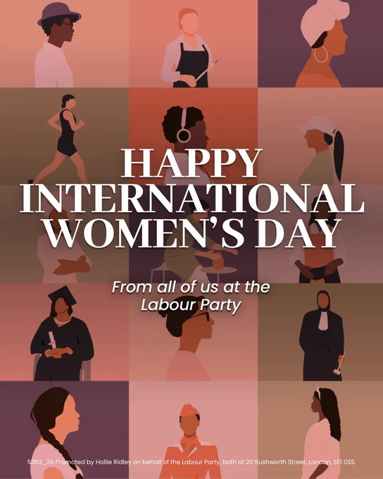Happy International Women's Day, from all of us at the Labour Party.