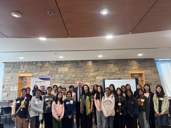 Girls in STEAM program at Markham Public Library