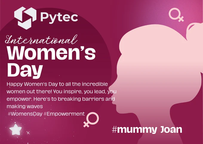 pytec wishes all the laddies allover the world a happy women's day .
get yourself the website for your business today ..