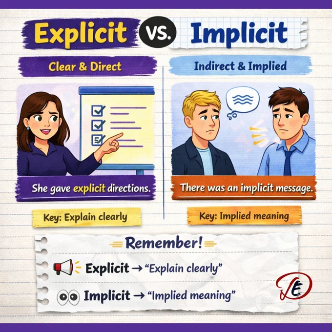 Explicit vs Implicit