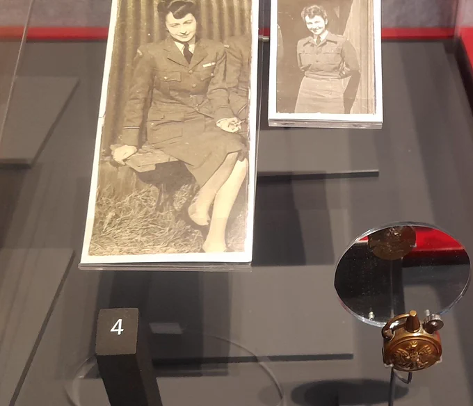 The lighter on display at The Battle of Britain Bunker Uxbridge belonging to Alicja Kallinjecka Intelligence Officer at 300 Squadron, Faldingworth, Lincolnshire. 
May 17th 2026 there is to be a rededication Ceremony at Faldingworth to All the Brave Poles who served there.