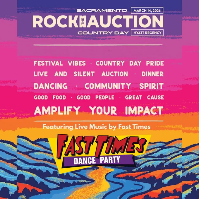 Fast Times will be Rocking the Auction at Sacramento Country Day School's Fundraiser Gala at Hyatt Regency Sacramento Sat. March 14 5–10pm We would love to see you there.
For Info: https://fasttimesrocks.com/
Fast Times Links:
http://www.fasttimesrocks.com/
http://www.facebook.com/FastTimesRocks
https://www.instagram.com/fasttimesrocks/
http://twitter.com/fasttimes80s
http://www.youtube.com/fasttimes80s
http://www.linkedin.com/company/fast-times
https://www.threads.net/@fasttimesrocks
https://bsky.app/profile/fasttimesrocks.bsky.social
http://www.fasttimes80s.com/

#FastTimes #FastTimes80s #FastTimesBand #FastTimesRocks #FastTimesDanceParty #FastTimesLive
