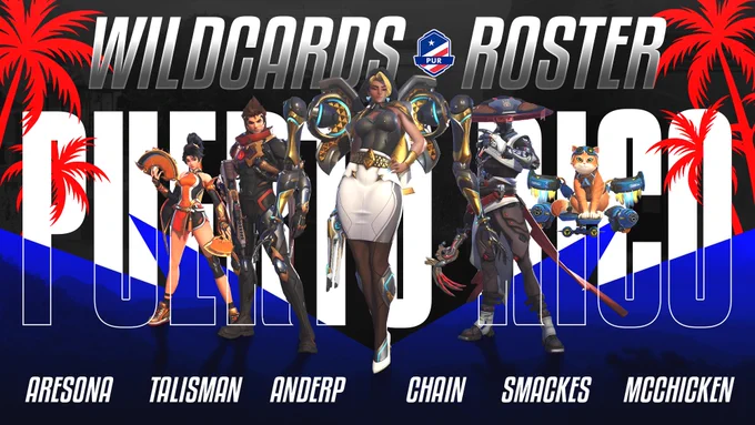 Team Puerto Rico Roster for the 2026 Overwatch World Cup 