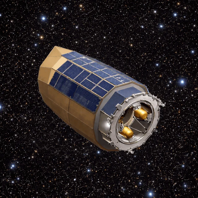 Artist impression of the Lazuli space telescope. 