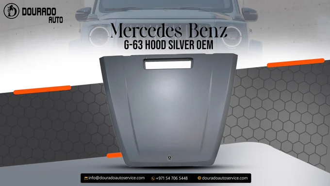 Mercedes-Benz G 63 AMG Gloss Silver Hood A4638802700 – Genuine OEM Part