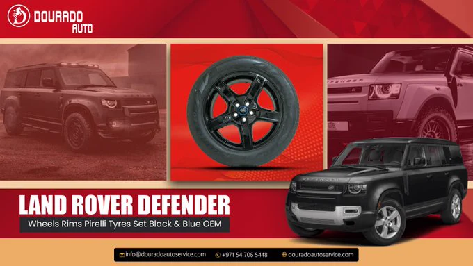 Black & Blue OEM Wheel and Pirelli Tyre package : Land Rover Defender