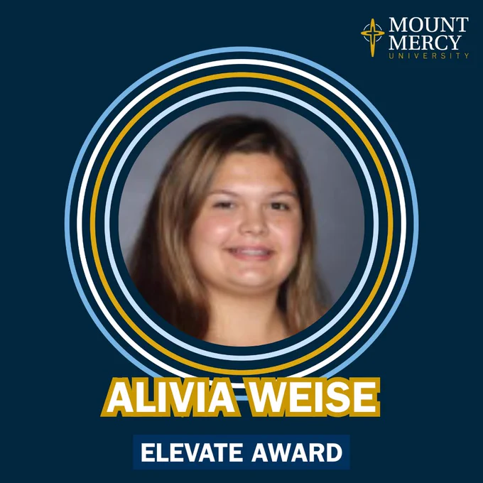 Mount Mercy Elevate Award Winner Alivia Weise