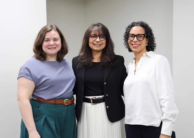 Meaghan McSorley (left), Jai Vartikar (middle), and Aimée Boutin (right).