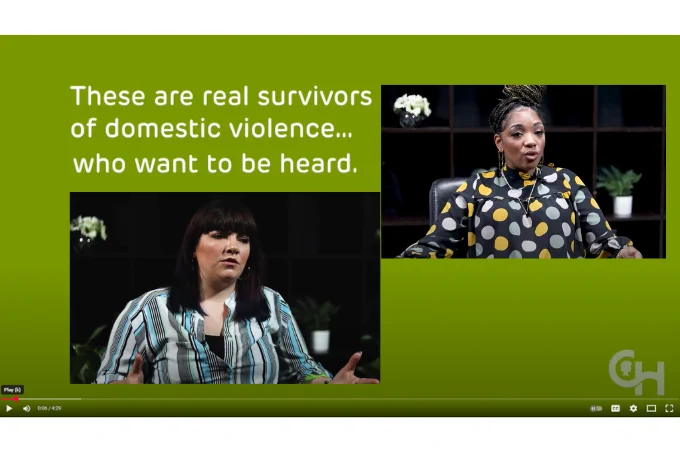 domestic violence survivors who want to be heard video series