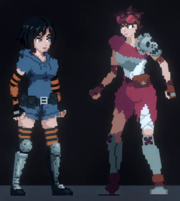 Steampunk Cyberpunk Pixel Art