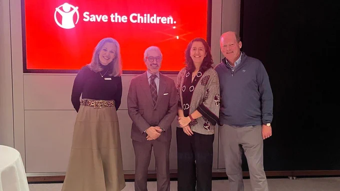 Photo of Save the Children CEO Janti Soeripto and board members with His Excellency Mohamed Abushahab, Ambassador and Deputy Permanent Representative of the United Arab Emirates to the United Nations in New York. 