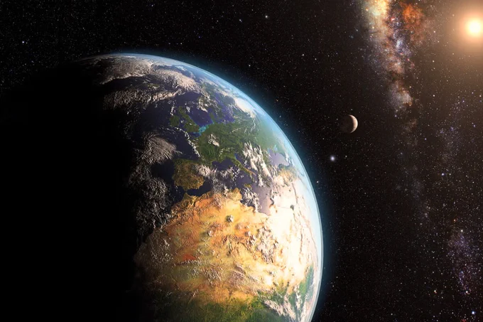 A photo of earth used to promote the new partnership with UT Austin and the U.S. Space Force.