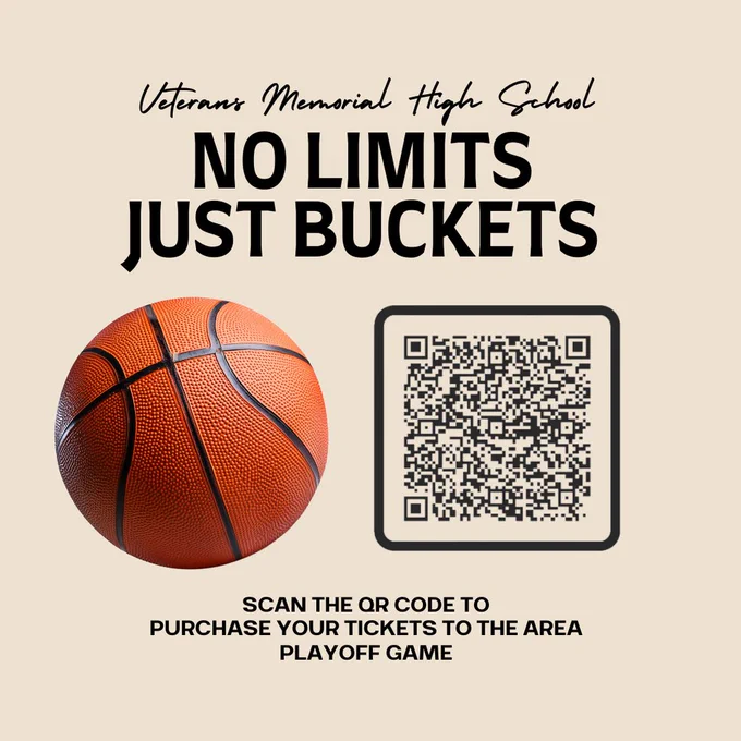 QR code for purchase of tickets to basketball game