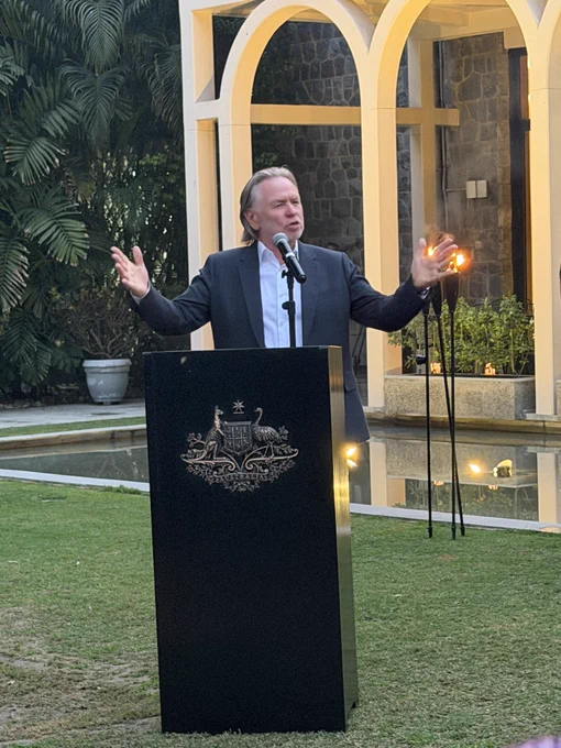 The reception, hosted by His Excellency Philip Green, the Australian High Commissioner, at the Australian High Commission, New Delhi, was an invaluable platform.

