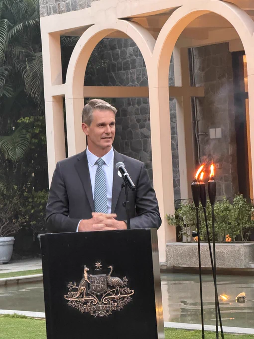 Andrew Charlton , Assistant Minister for Science, Technology and the Digital Economy, underscored Australia's commitment to safe, inclusive, and sustainable AI innovation and highlighted the enduring 200  year relationship of collaboration between #India and #Australia.