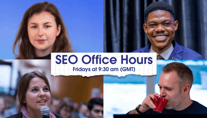 Panel for seo office hours - 27th February 2026: Success Olagboye, Emma Russell, Jo Turnbull, Michael Chidzey