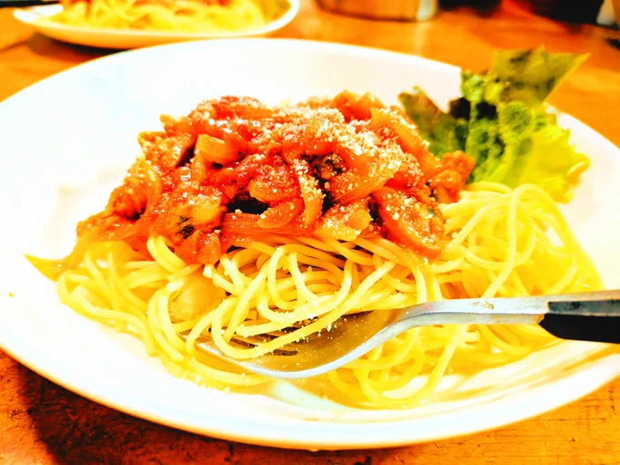 リアルトマトロングパスタ