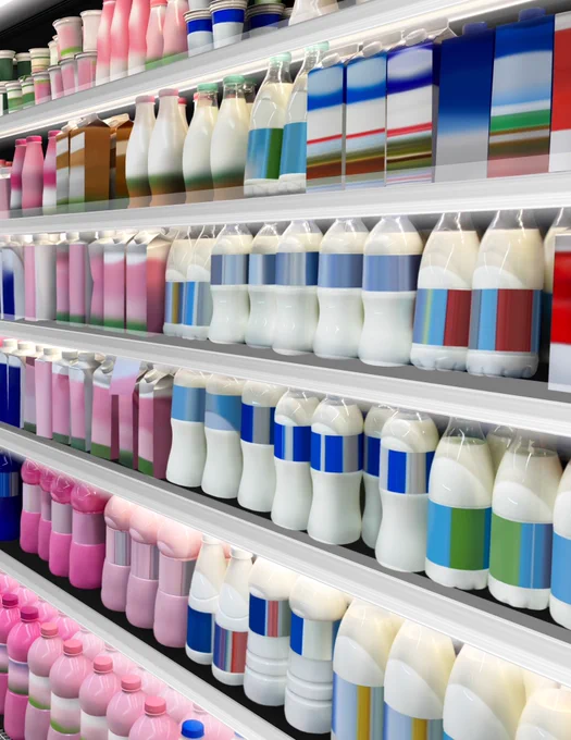 Clean, colorful, and fully brandless this dairy aisle mockup highlights a perfectly organized refrigerated shelf filled with milk bottles

https://stock.adobe.com/contributor/211338080/Whatson

#Brandless #DairyAisle #RetailDesign #SupermarketShelf #PrivateLabel #PackagingMockup #RetailVisualization