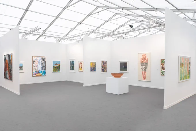 Installation image, Frieze Los Angeles, Pace Prints, 2026. Photo: Casey Kelbaugh Associates.