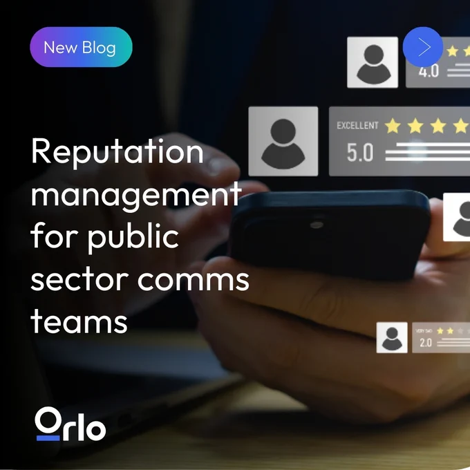 New blog. Reputation management for public sector comms teams.