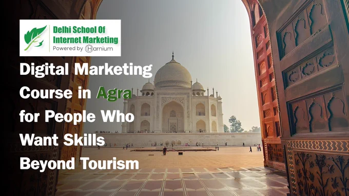 Agra runs on tourism. But tourism is never stable. 🕌
A digital marketing course in Agra gives you skills that work every season live training, real tools, zero burnout.
Learn with DSIM. Stay consistent. Grow beyond. 💚
#DigitalMarketing #Agra #DSIM #OnlineLearning
