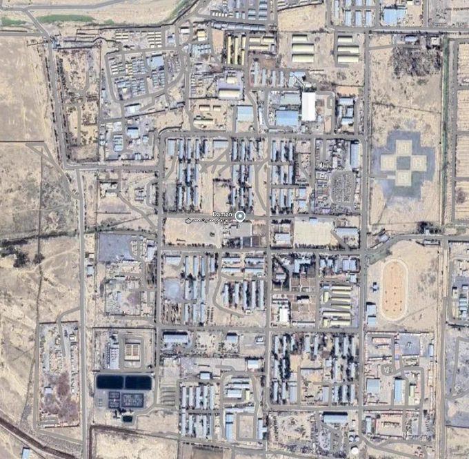 The actual area covered in fire