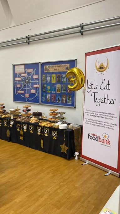 Photo of a table of food.
