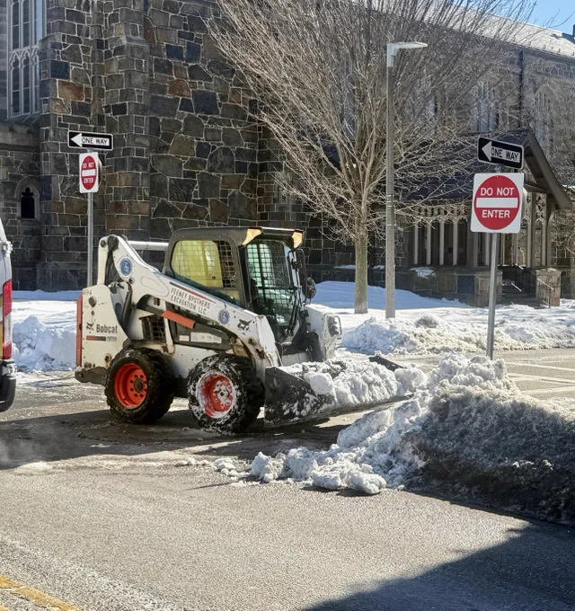 Picture: Skid steer work continues across the City of Boston