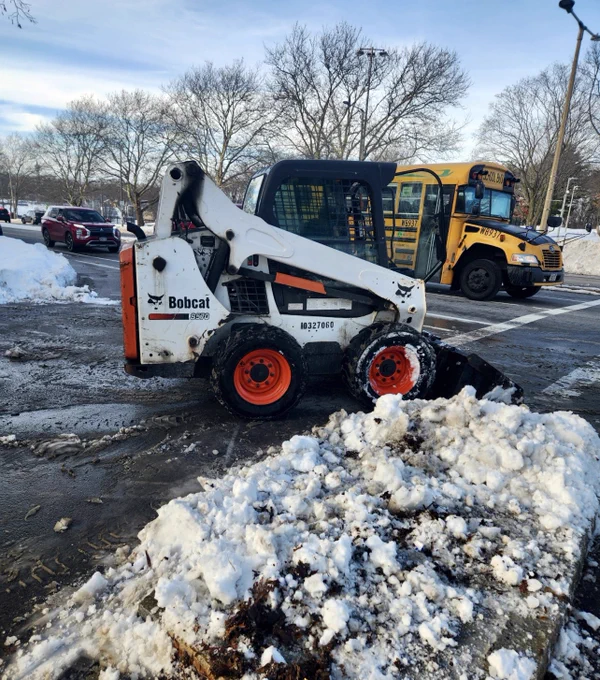 Picture: Skid steer work continues across the City of Boston