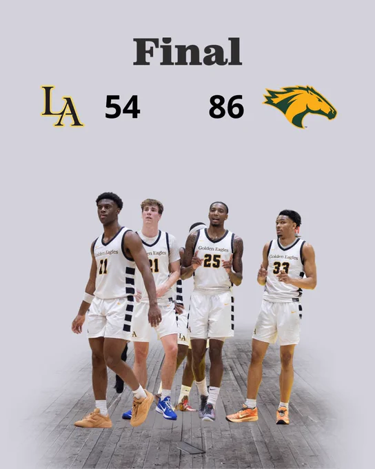 Left to right: Donovan Vickers, Jordan Hansen, Damarion Pouncil, Isaiah Fields. FINAL SCORE: LA - 54. Pomona - 86