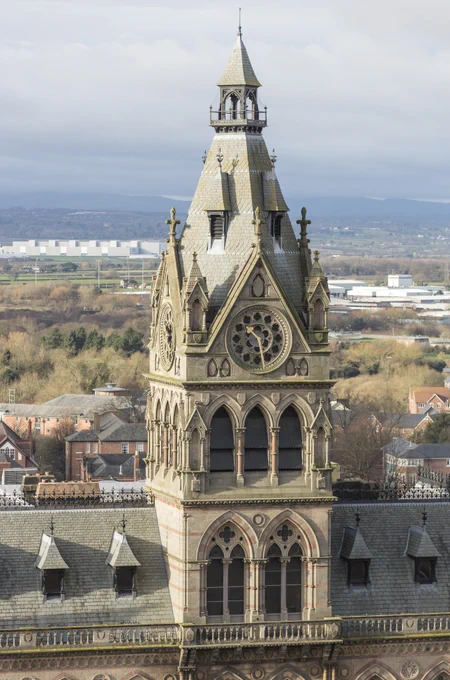 The view of Wales from Chester Cathedral