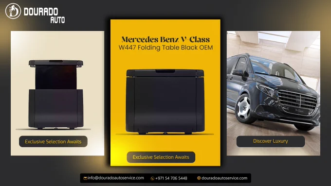 Mercedes Benz V-Class W447 Folding Table Black OEM