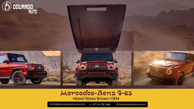 Mercedes-Benz G63 with a sleek Gloss Brown OEM Hood