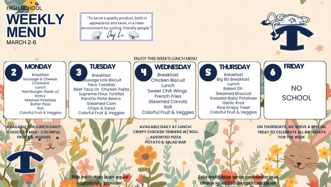 9-12 Menu