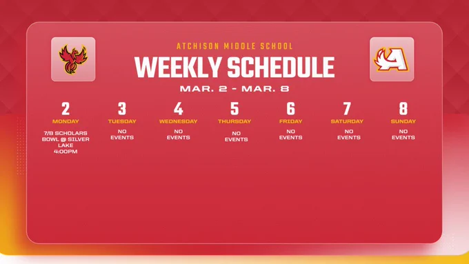 AMS Weekly Schedule