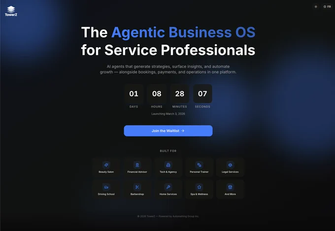 We made a decision that's going to change how we think about business operations via @towerzpro.

We're going all-in on AI Agents to drive operational efficiency — not just as a feature, but as the backbone of how the platform works.

The version of @towerzpro that's going live soon is intentional, not perfect. It's the foundation: payments, client management, link-in-bio, bookings, a few integrations, business strategy tools — everything a business owner needs to run their business digitally.

But what's coming in the next few months is a different level.

Imagine an AI that doesn't just suggest — it acts, finds leads, books appointments, manages follow-ups, syncs your Shopify products, tracks your business goals, and runs your growth playbooks automatically while you focus on your clients.

We're building that. And the ground is already laid.

If you're a business owner and tired of wearing every hat, follow along.
The first wave is just getting started.

#TowerZ #AIAgents #BusinessS