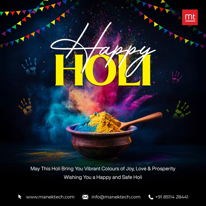 Happy Holi 2026 - Manektech
