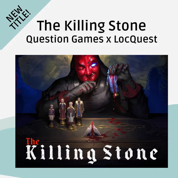 The Killing Stone, a deckbuilding card battler by Question Games, is out now. Localization with the help of LocQuest.