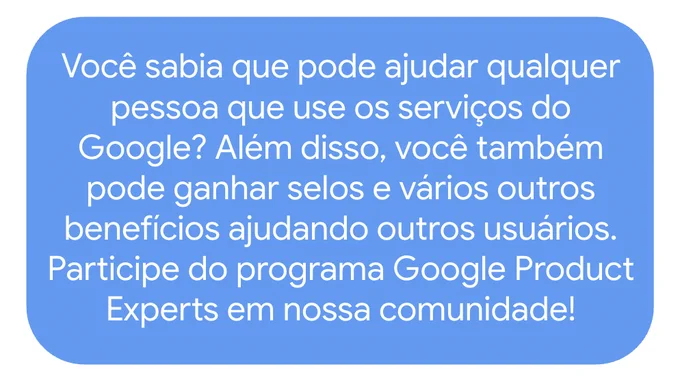 A message in Portuguese, encouraging participation in the PE Program's Portuguese Communities.